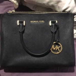 Michae Kors Black Small Tote Side Bag
